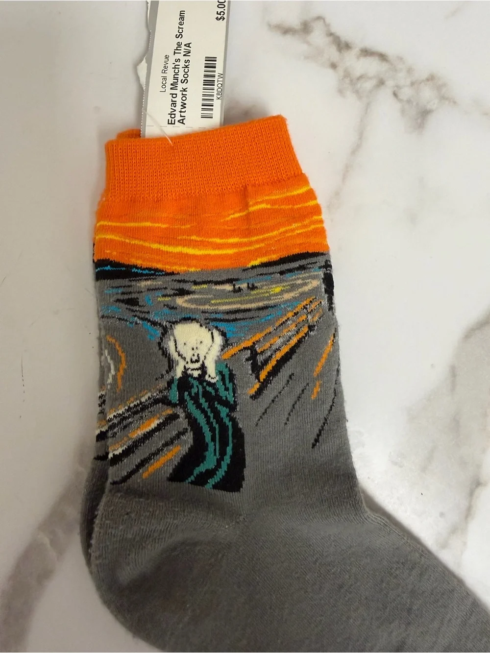 Edvard Munch’s The Scream Artwork Socks